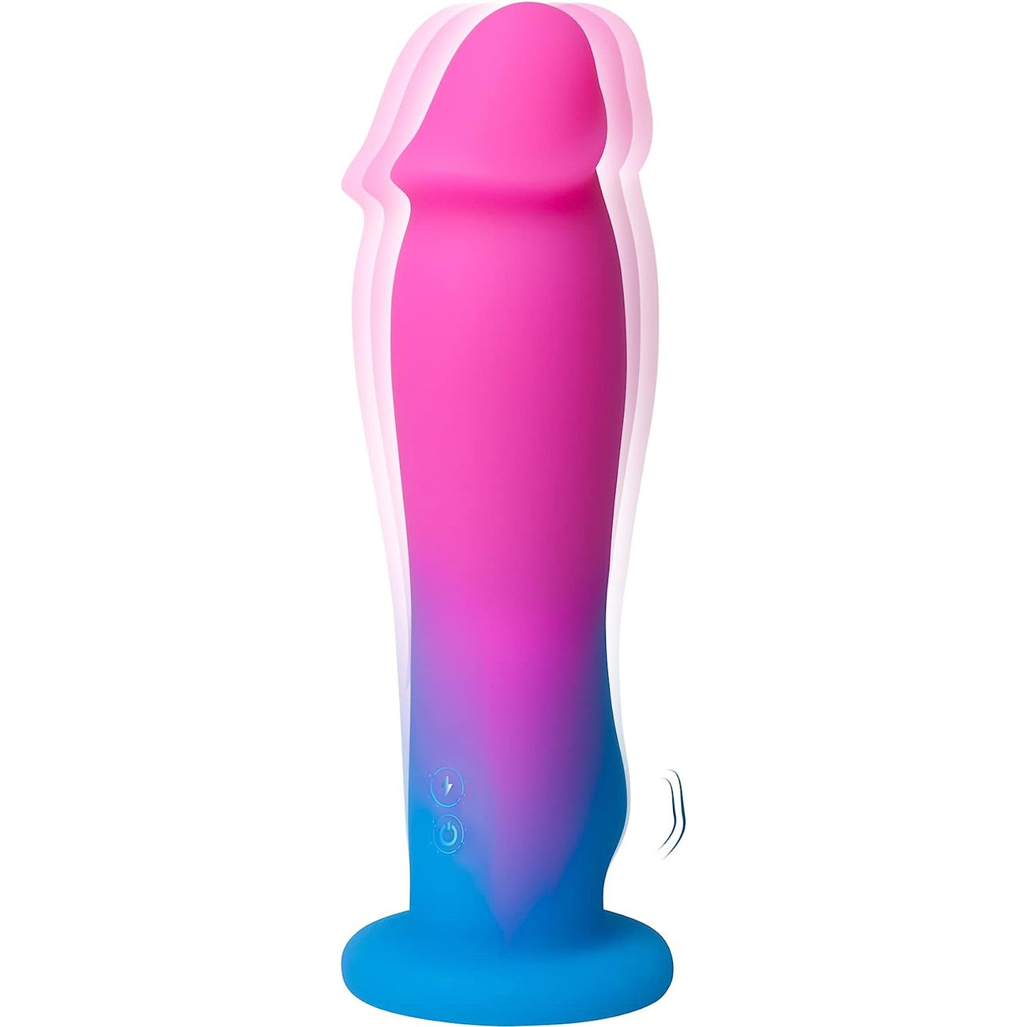 Realistic Dildo Vibrator with Strong Suction Cup,8 Vibrating Speeds Consolador for Clitoral G-spot Stimulation,Liquid Silicone Adult Sex Toy Electric Massager Compatible with Strap on Harness