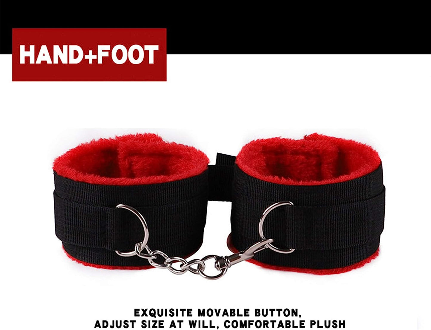 Blind-Folds Sex-Restraining-Set for Women Bondage Kit Esposas Sexuales, Blindfold and Handcuffs for Sex Play Bondage Rope Sex Toys for Couples, Pink Handcuffs BDSM Collar Sex Mask BDSM-Toys