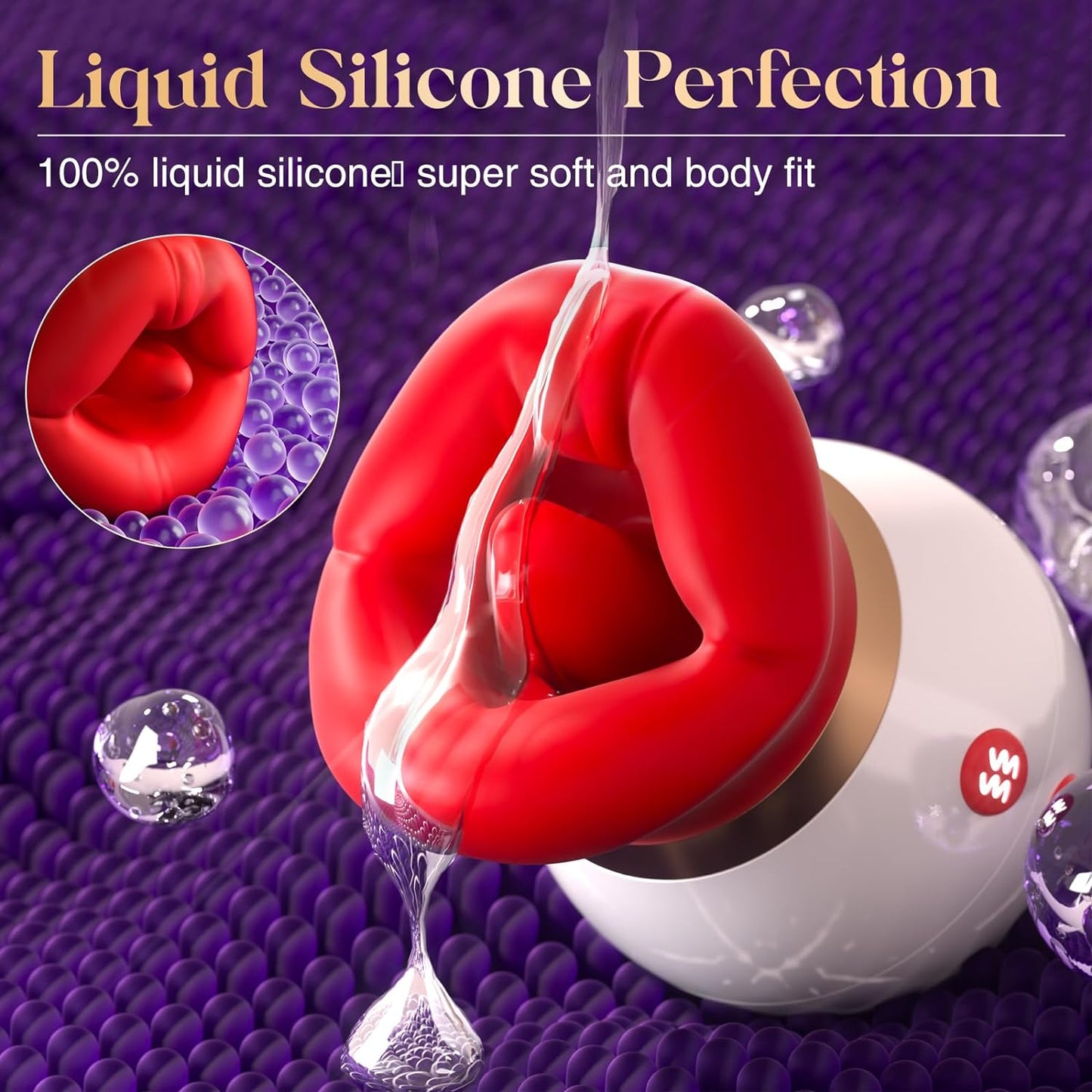 Vibrator Adult Sex Toys for Women - 3IN1 Mouth-Shaped Sex Toy Sucking Vibrator Adult Toys, 10 Tongue Licking 3 Sucking Nipples Anal Clit Sucker, G Spot Vibrators Clitoral Stimulator Couples Sex Toys